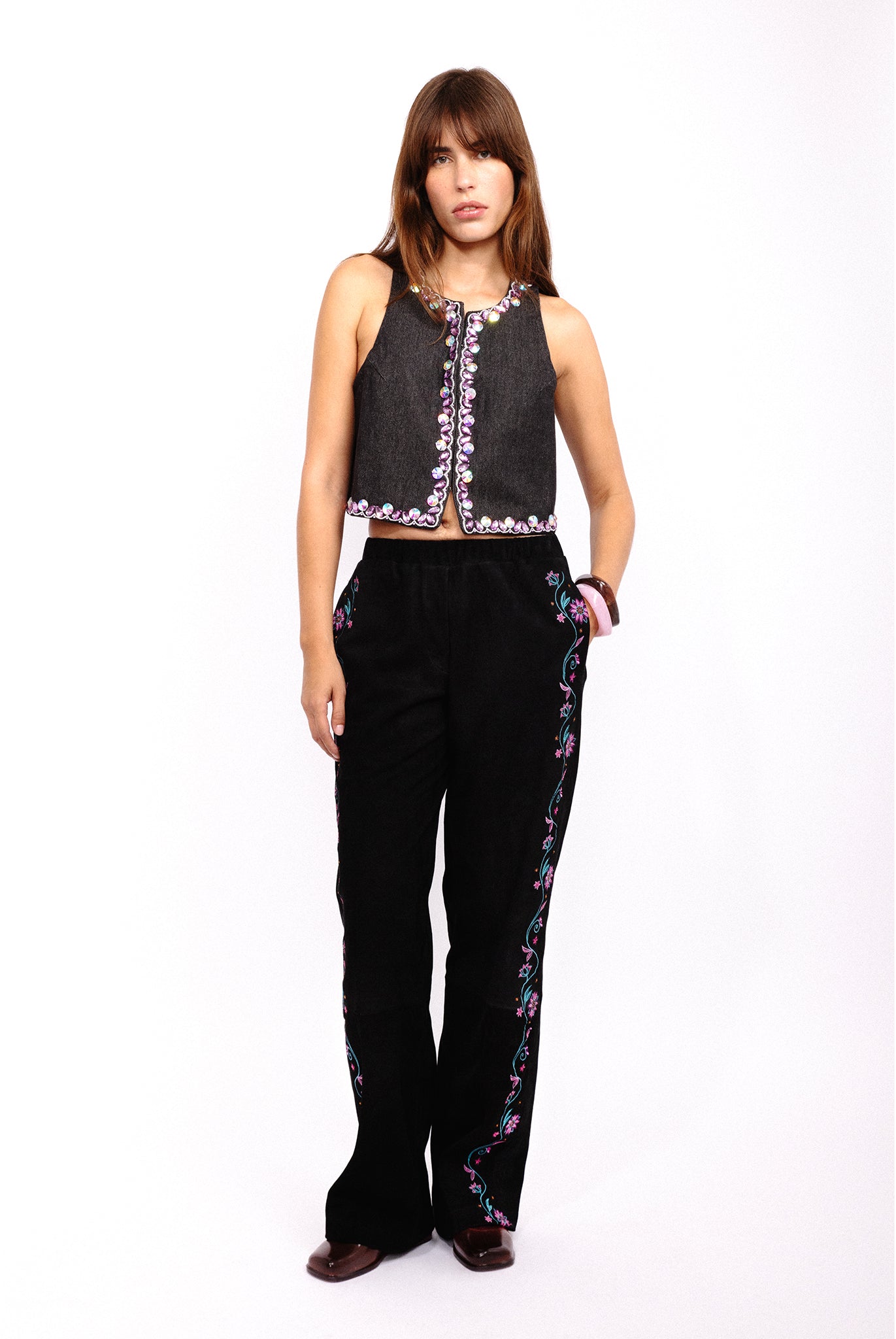 ECSTASY GREY CROP TOP