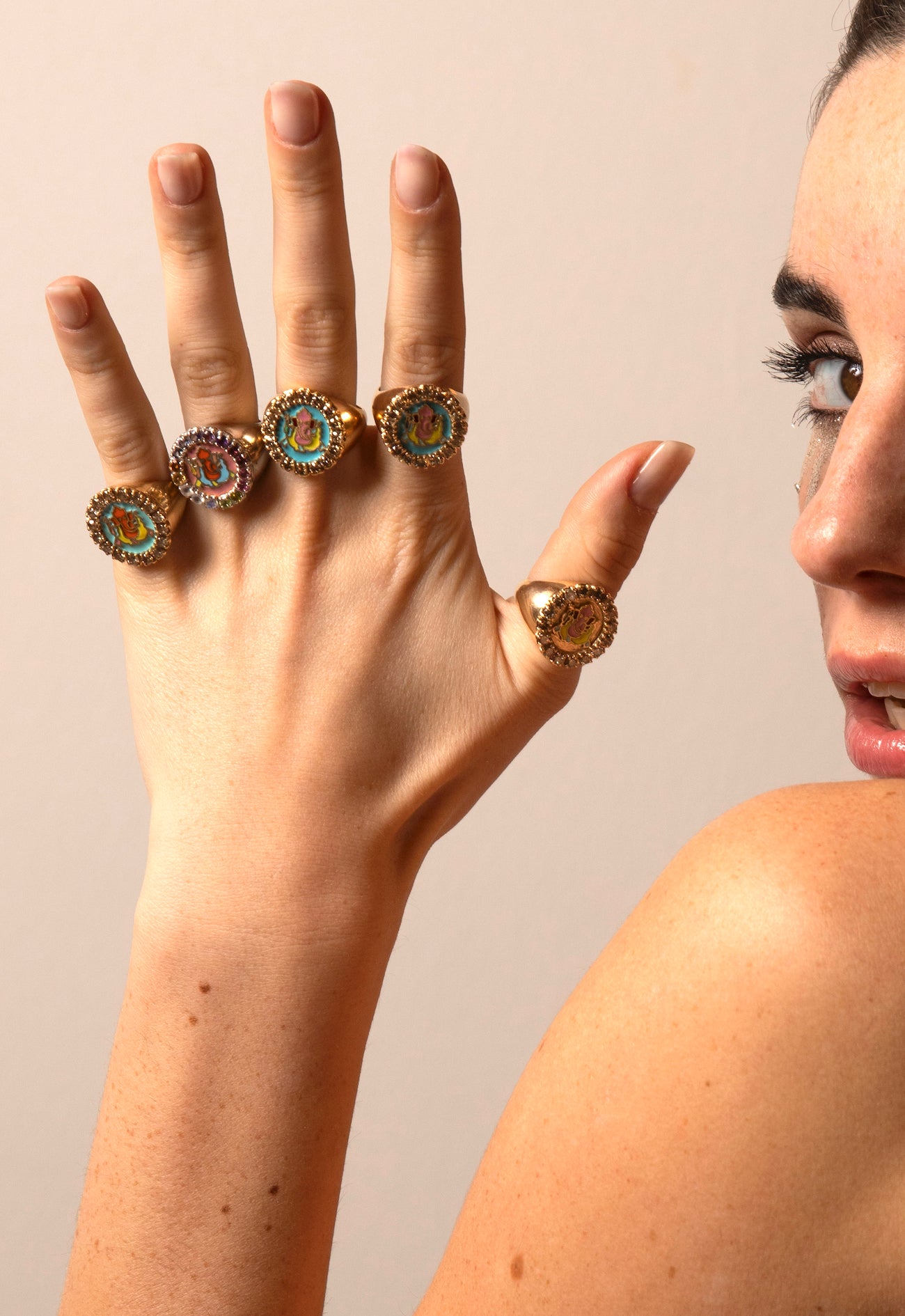 GURU SILVER DIAMONDS RING