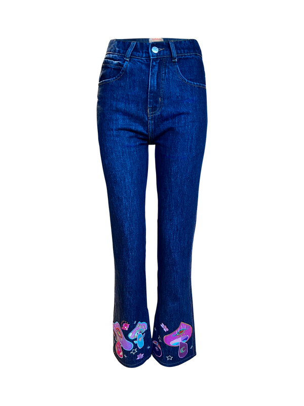 Mushroom Denim Pant