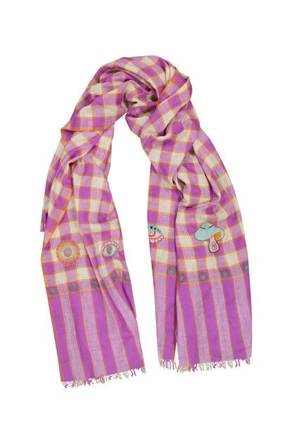 ABRACADABRA PURPLE PASHMINA