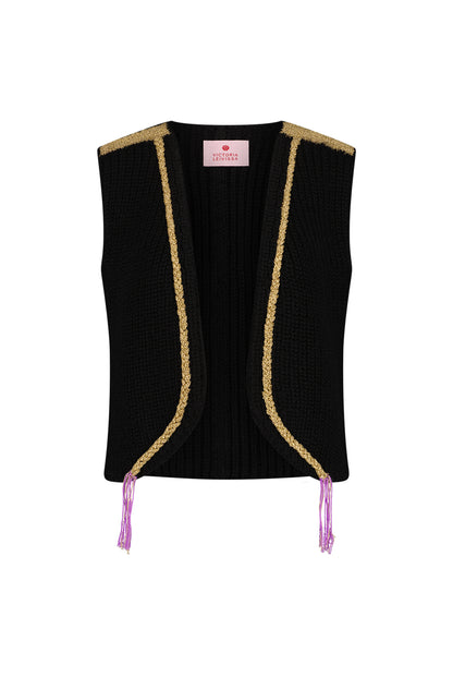 ABRACADABRA BLACK SHORT VEST