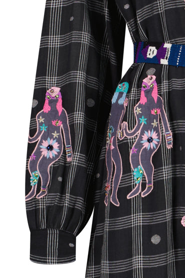 FANTASY BLACK LONG DRESS