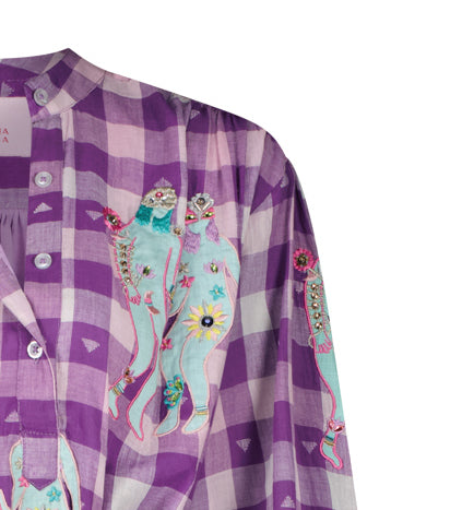 FANTASY PURPLE LONG DRESS