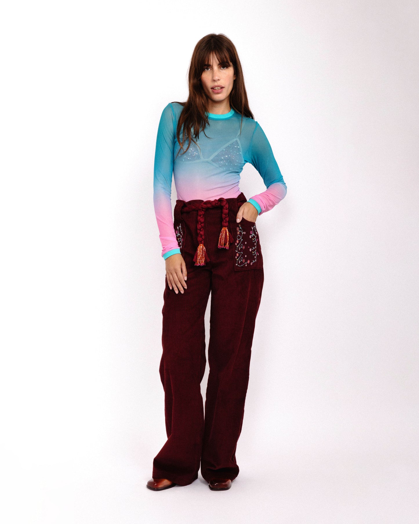 ROSEBERRY VELVET PANT