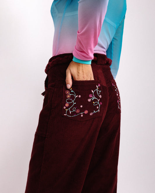 ROSEBERRY VELVET PANT
