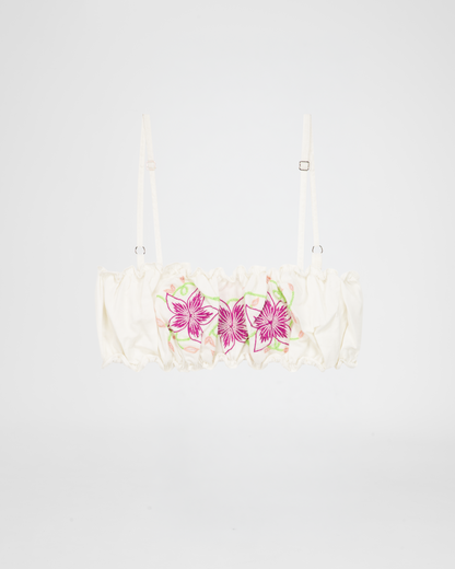 FLOR WHITE BRA