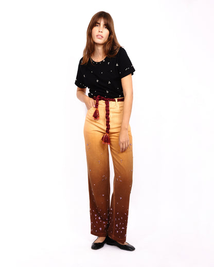 MOCHA DENIM PANT