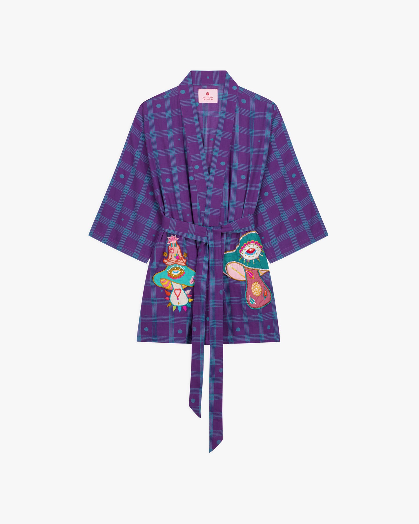 SHROOM MYSTERY PURPLE KIMONO BLOUSE