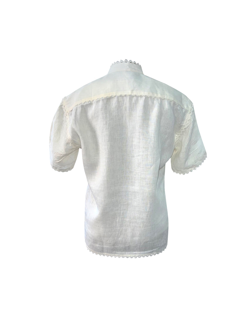 Linen Set - Vanilla Shirt & Hibiscus Short